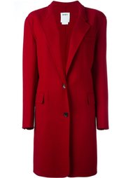 однобортное пальто DKNY