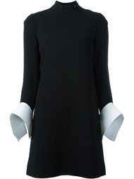 платье шифт с контрастными рукавами Victoria Victoria Beckham
