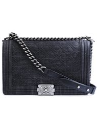 quilted denim shoulder bag Chanel Vintage