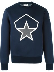 толстовка с принтом звезды  Moncler