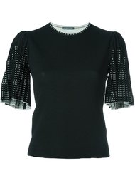 round neck knit top Alexander McQueen