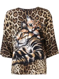блузка с котятами Dolce &amp; Gabbana