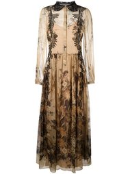 платье с принтом 'forest' Alberta Ferretti
