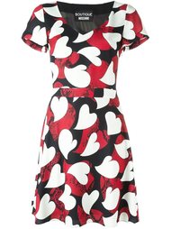 платье с принтом сердец Boutique Moschino