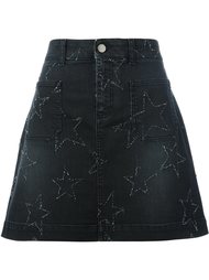 джинсовая юбка со звездами Stella McCartney