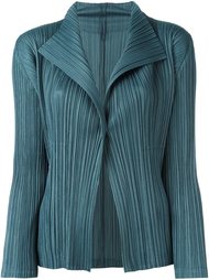 ribbed fitted jacket Pleats Please By Issey Miyake