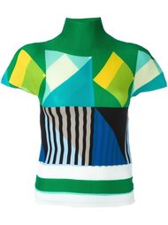 geometric pattern knitted top Issey Miyake Cauliflower