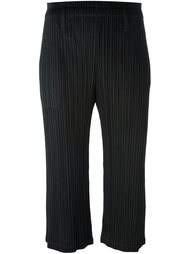 light flare cropped trousers Pleats Please By Issey Miyake