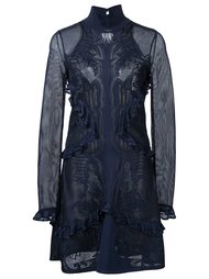 мини-платье с бахромой Roberto Cavalli