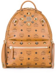 logo print backpack MCM