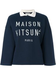 толстовка с логотипом Maison Kitsuné