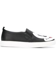 Mickey Mouse print slip-on sneakers Moa Master Of Arts