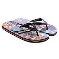 Шлепанцы Quiksilver Molokai Screenline Black/Blue/Org