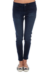 Джинсы узкие женские Roxy Pixie Mid Waist J Dark Blue