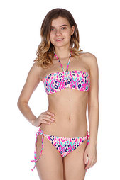 Купальник женский Roxy Drawstring Bandeau 70s String Tropical Pink