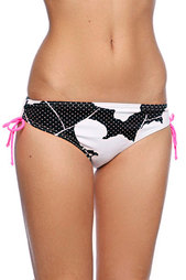Плавки женские Roxy New Abstract Flower Scooter Pt Tie Sides Black