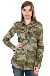 Рубашка женская Roxy Without Me Print Recruit Olive