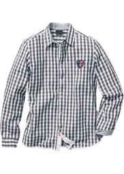 Рубашка (белый/красный в клетку) Bonprix