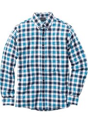 Фланелевая рубашка Regular Fit в клетку (виноградный/белый/черный в кле) Bonprix