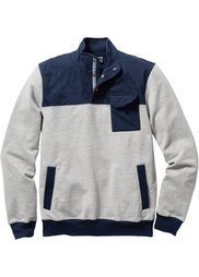 Свитшот Regular Fit с высоким воротом (темно-синий/виноградный) Bonprix