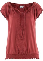 Футболка с коротким рукавом (кремовый) Bonprix