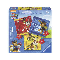 Набор из 3-х пазлов "Щенячий патруль: Крепыш, Маршалл и Гончик", 49*25*36 деталей, Ravensburger