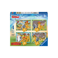 Набор из 4-х пазлов "Хранитель Лев", 12*16*20*24 деталей, Ravensburger