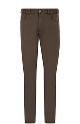 Слаксы из эластичного хлопка Canali