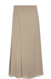 Шелковая юбка прямого кроя с завышенной талией Ralph Lauren