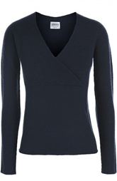 Шерстяной пуловер с V-образным вырезом Armani Collezioni