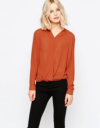 Блузка с запахом спереди Glamorous - Выгоревший оранжевый