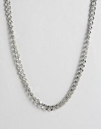 Массивное серебристое ожерелье ASOS - Серебряный