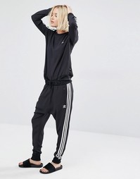 Брюки с тремя полосками adidas Originals - Черный