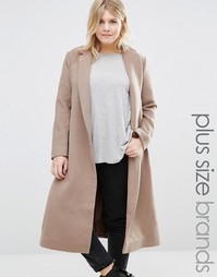 Alice &amp; You Longline Coat With Drop Lapel - Рыжий
