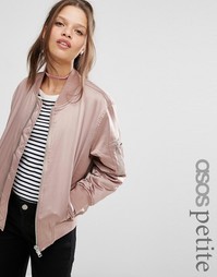 ASOS PETITE Ultimate Bomber Jacket - Mink