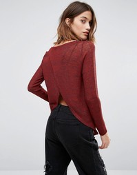 Vero Moda Open Back Lightweight Jumper - Обожженный кирпич