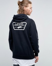 Черное худи с нашивкой-логотипом Vans VA2WF7BLK - Черный