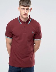 Футболка-поло с контрастной отделкой Fred Perry - Port