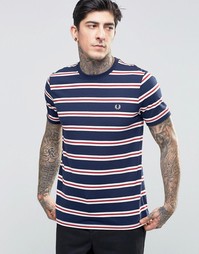 Футболка в полоску Fred Perry - Графитовый синий