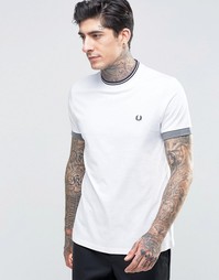 Футболка с окантовкой Fred Perry Ringer - Белый