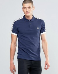 Футболка-поло с отделкой лентой на рукавах Fred Perry