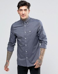 Оксфордская рубашка узкого кроя с карманом Fred Perry - Dk crb