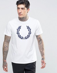 Белая футболка с логотипом Fred Perry - Белый