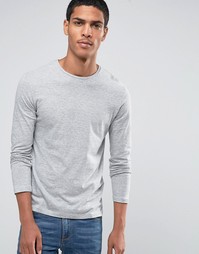 Celio Slim Fit Long Sleeve Top - Серый