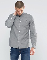 Трехцветная рубашка в клетку кроя слим Fred Perry - Ice