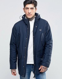 Темно-синяя парка Fred Perry - Яркий темно-синий