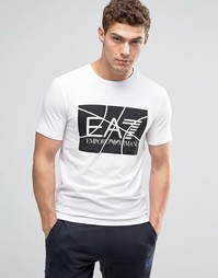 Футболка с принтом Emporio Armani EA7 - Белый