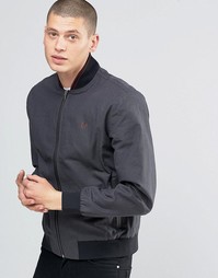 Куртка Харрингтон в ломаную клетку Fred Perry - Графитовый