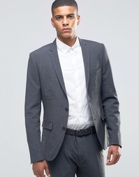 Супероблегающий пиджак Selected Homme - Серый