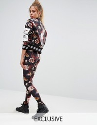 Леггинсы с цветочным принтом Puma эксклюзивно для ASOS - Мульти